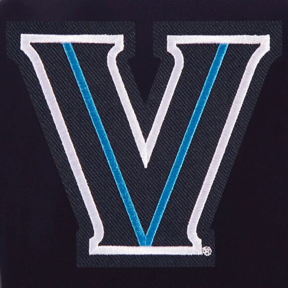 Villanova Wildcats Reversible Fleece Jacket with Faux Leather Sleeves - Picture 4 of 6